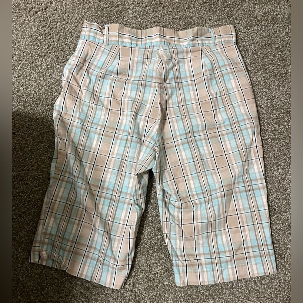 Briggs New York Plaid Capri Pants, Size 12 - Picture 3 of 4